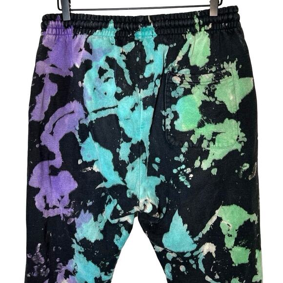 Bananas Monkey Men’s Going Bananas Tie Dye  Heavyweight Sweatpants Black Size XL - Picture 4 of 5